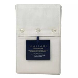 RALPH LAUREN TWO STANDARD ORGANIC COTTON Lovan Jacquard Pillowcases NEW R.$145